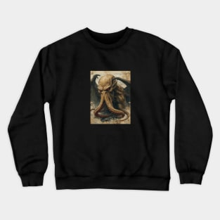 Vintage Japanese Cthulhu monster 3 Crewneck Sweatshirt